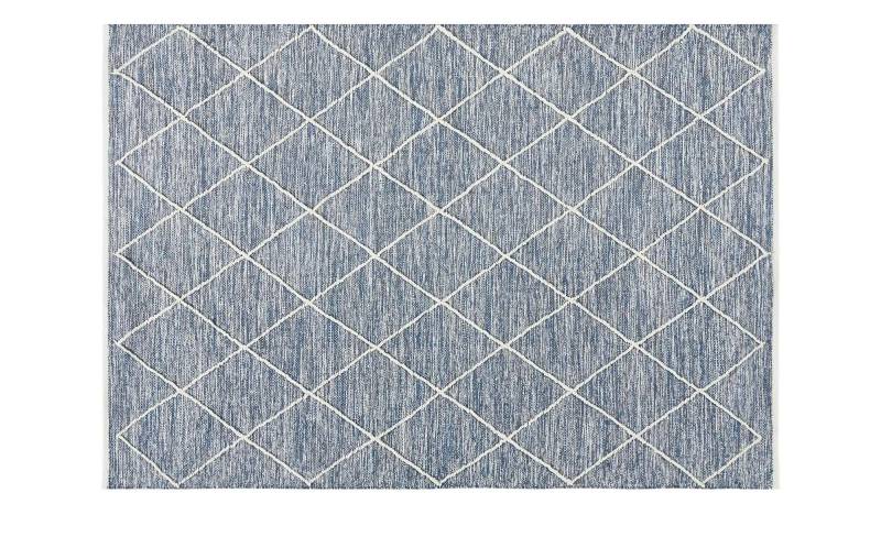 Handgewebter Naturteppich  Pantin ¦ blau ¦ Baumwolle ¦ Maße (cm): B: 70 Teppiche > Naturteppiche - Höffner