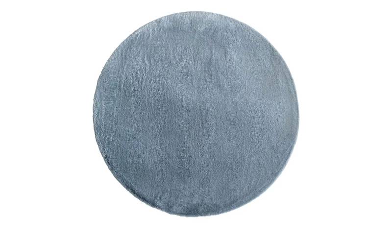 como Hochflorteppich  Bunny ¦ blau ¦ Synthetische Fasern Ø: 80 Teppiche > Hochflorteppiche - Höffner