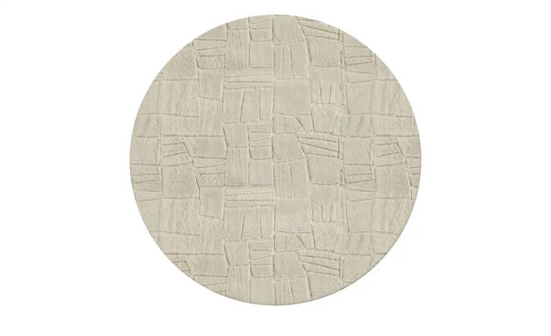 como Hochflorteppich  Stone Soft ¦ beige ¦ Synthetische Fasern ¦ Maße (cm): H: 1,2  Ø: 160 Teppiche > Einfarbige Teppiche - Höffner