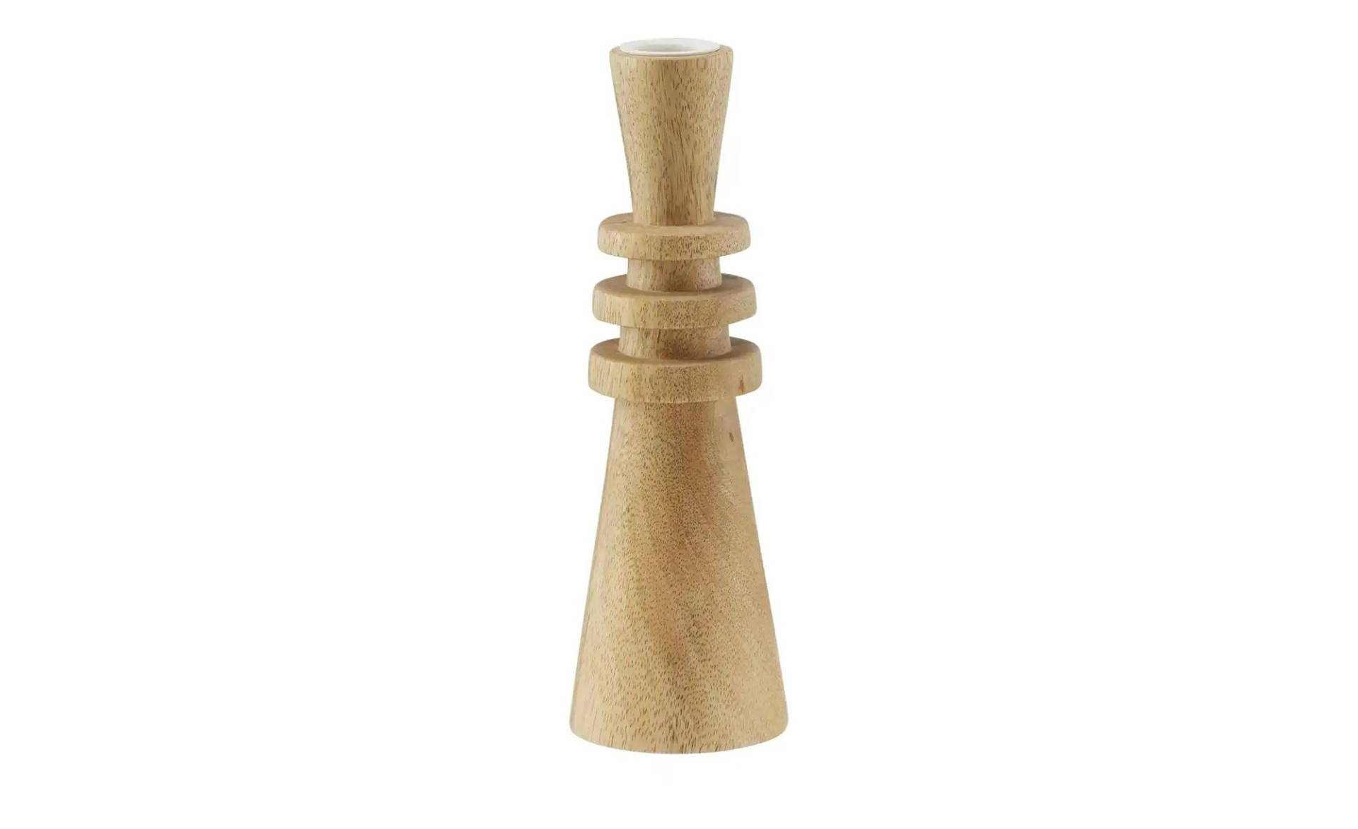HOME STORY Kerzenhalter   ¦ holzfarben ¦ Holz,Massivholz,Metall ¦ Maße (cm): H: 22  Ø: 7.0 Dekoration > Kerzen & Kerzenständer > Kerzenständer - Möbel Kraft