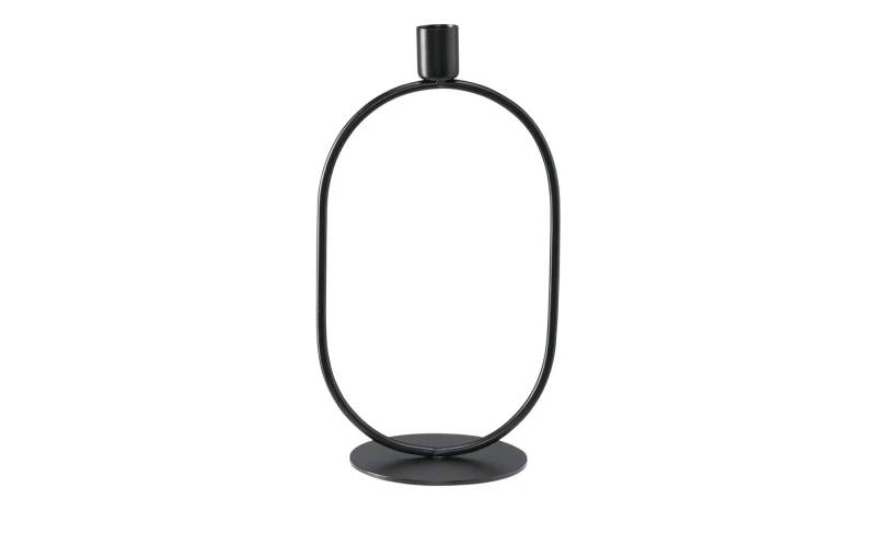 HOME STORY Kerzenhalter   ¦ schwarz ¦ Metall ¦ Maße (cm): B: 13,7 H: 25,5 T: 10.0 Accessoires > Kerzen & Kerzenständer > Kerzenständer - Höffner