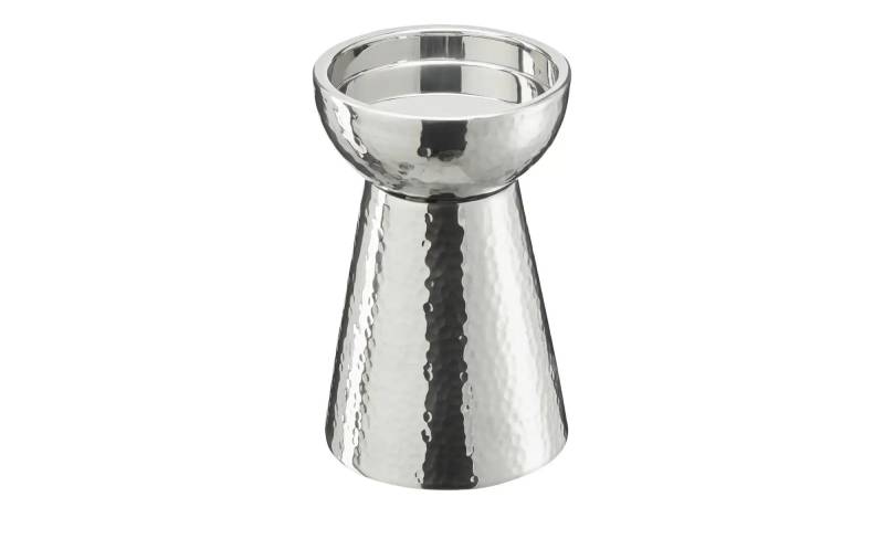 HOME STORY Kerzenständer   ¦ silber ¦ Edelstahl ¦ Maße (cm): H: 15  Ø: 10 Accessoires > Kerzen & Kerzenständer > Kerzenständer - Höffner