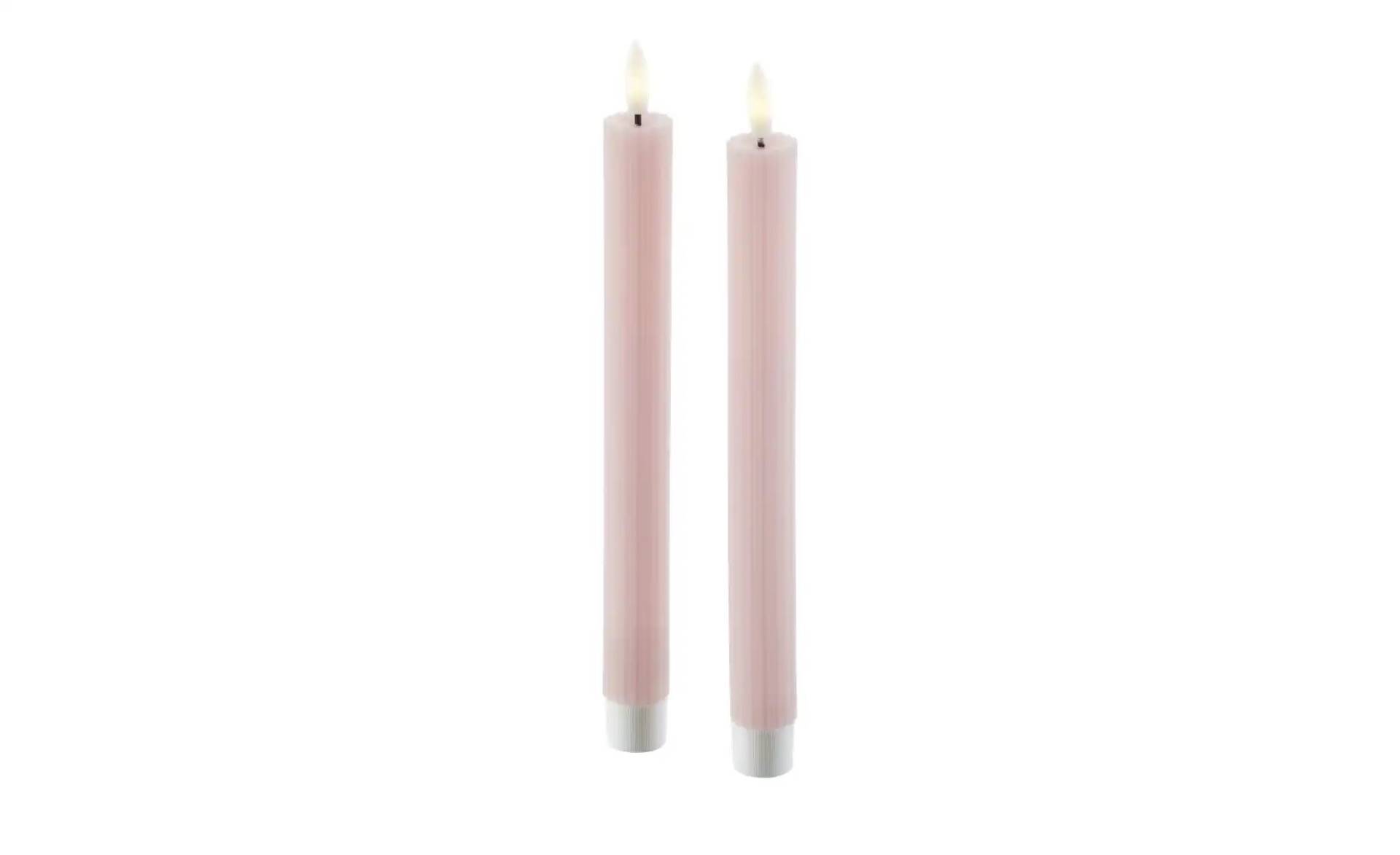 HOME STORY LED Stabkerze  2er Set   ¦ Paraffin,Kunststoff ¦ Maße (cm): H: 20  Ø: 2.2 Accessoires > Kerzen & Kerzenständer - Höffner
