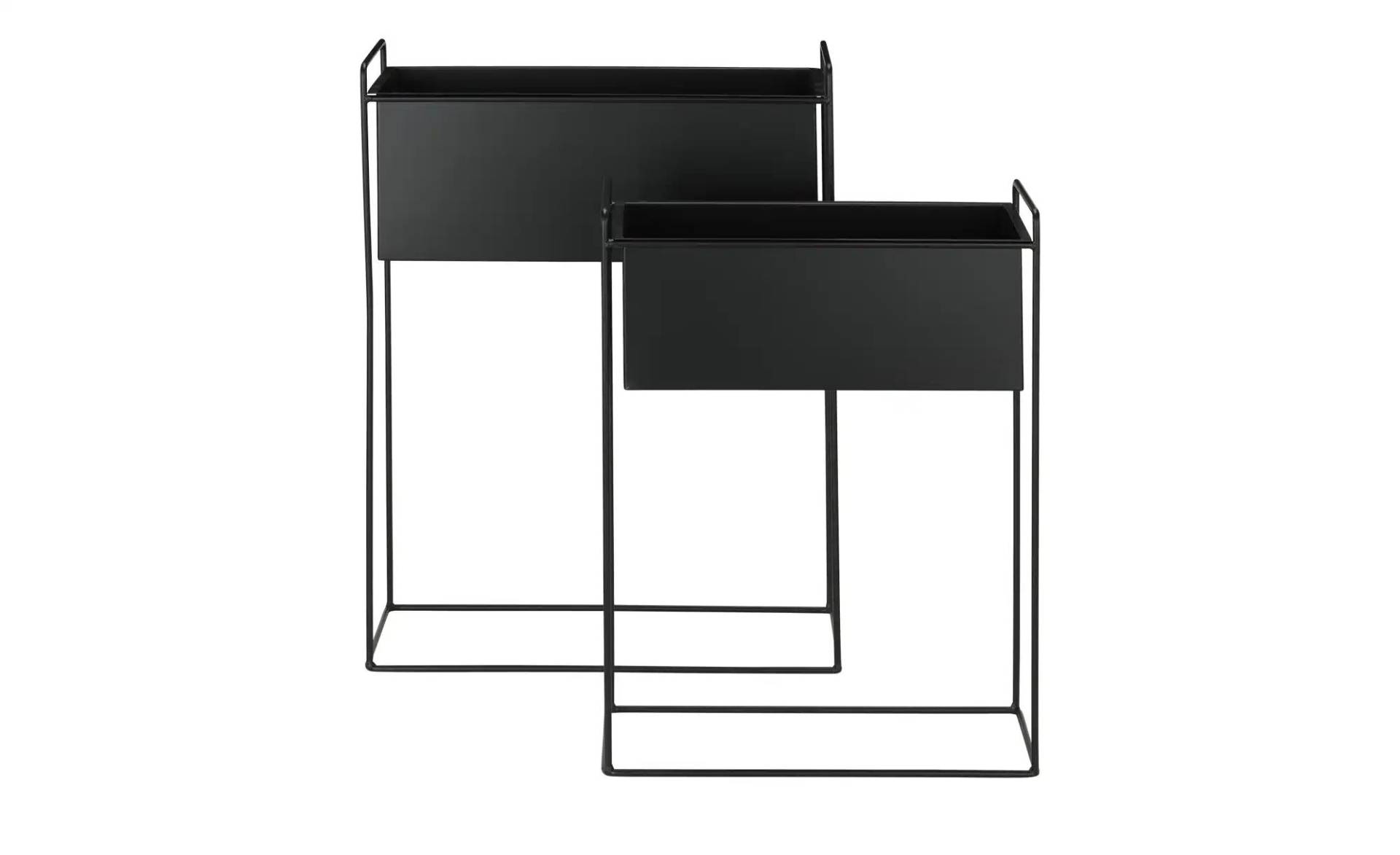 HOME STORY Pflanzgefäß  2er Set   ¦ schwarz ¦ Eisen ¦ Maße (cm): B: 51 H: 65 T: 24.0 Accessoires > Dekoartikel - Höffner