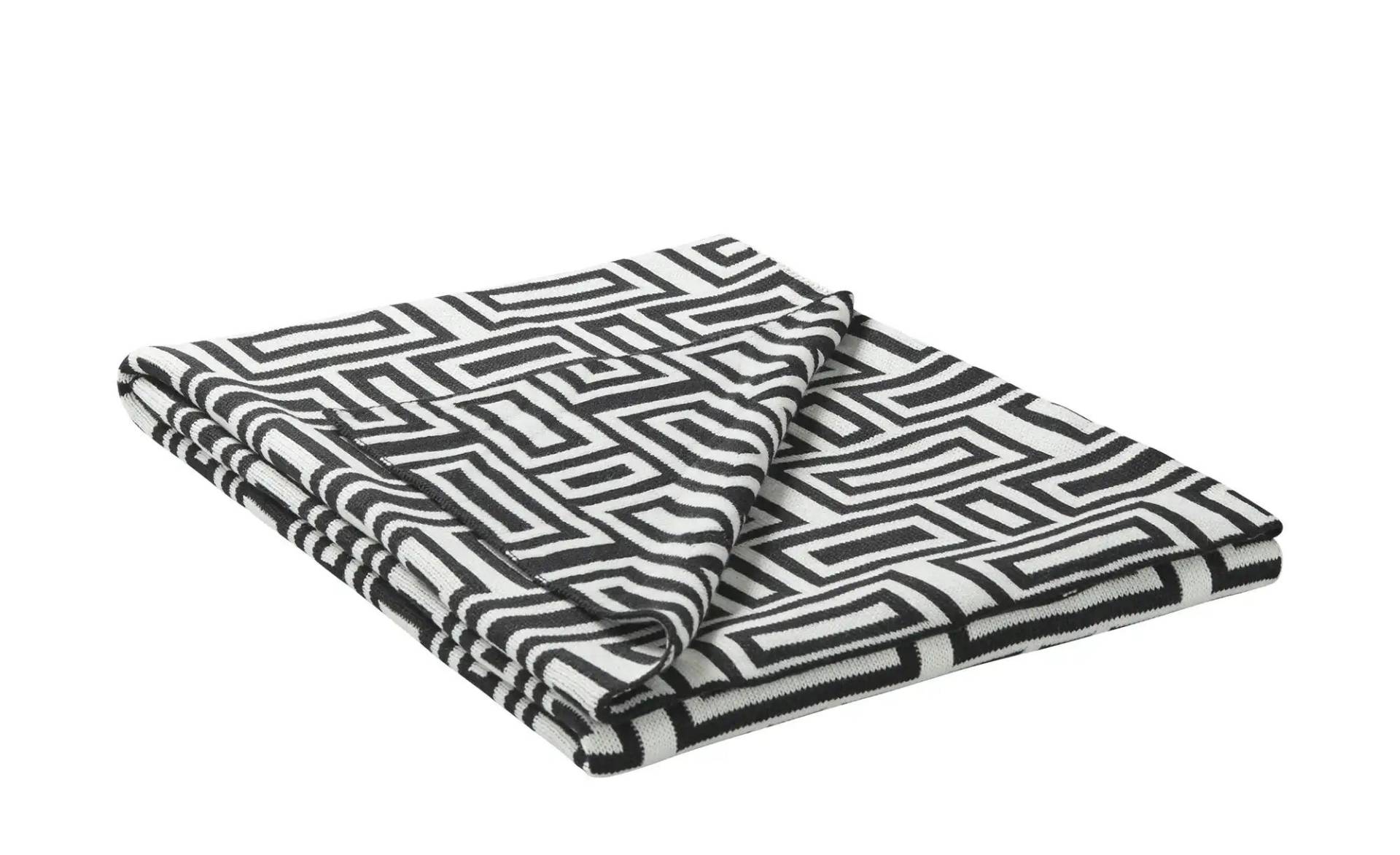 HOME STORY Plaid  Home Story ¦ schwarz ¦ Synthetik ¦ Maße (cm): B: 130 Dekokissen & Decken > Kuscheldecken & Wohndecken - Höffner