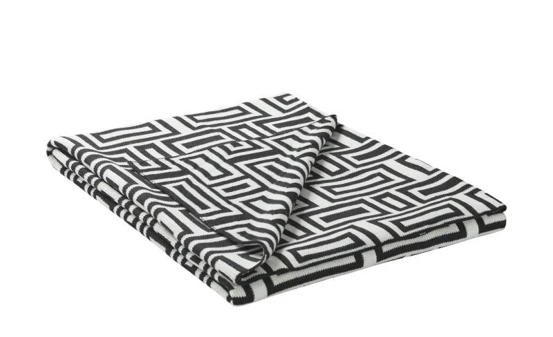 HOME STORY Plaid  Home Story ¦ schwarz ¦ Synthetik ¦ Maße (cm): B: 130 Heimtextilien > Kuscheldecken - Möbel Kraft