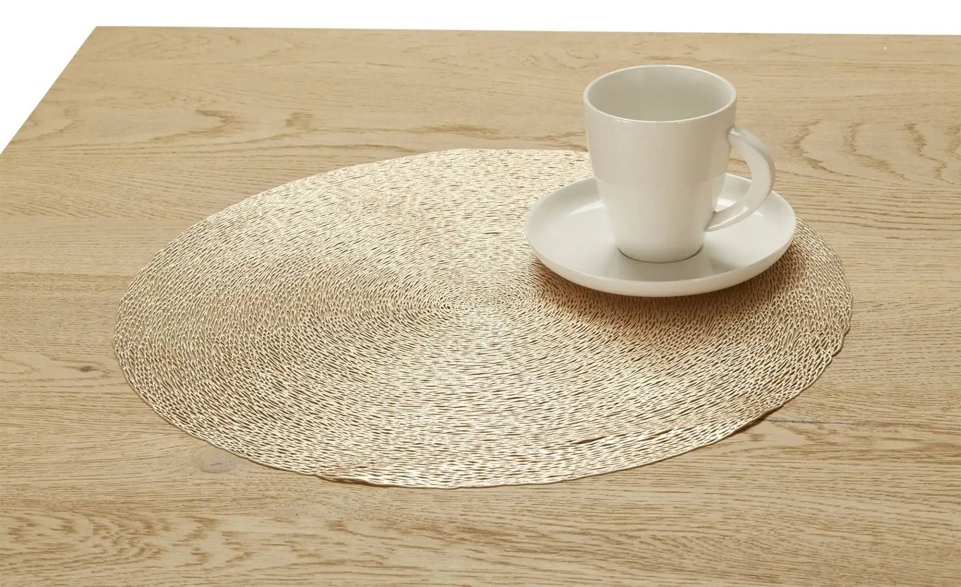 HOME STORY Platzset   ¦ gold ¦ Kunststoff Ø: 38 Weihnachten - Höffner