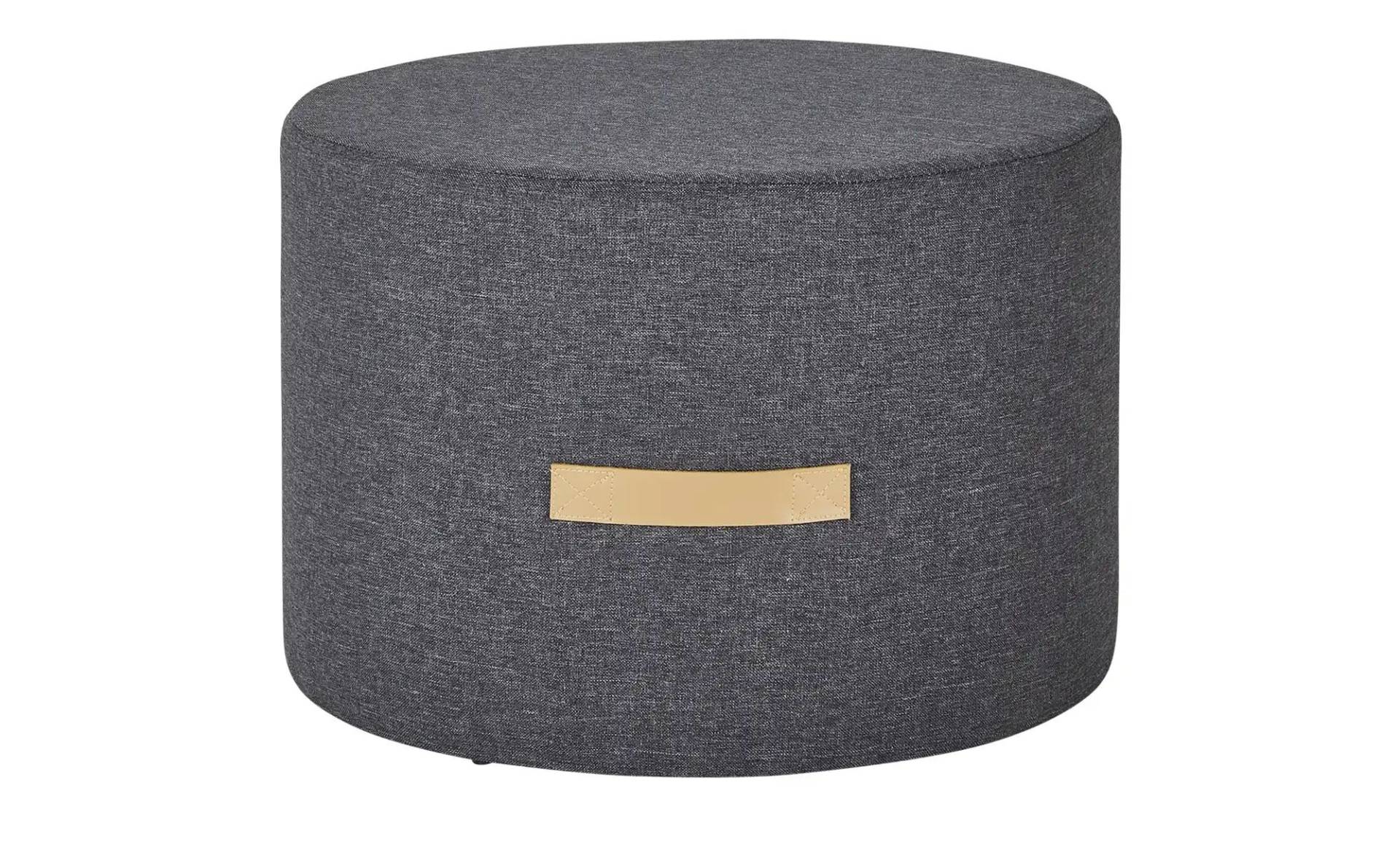 HOME STORY Pouf ¦ grau ¦ Polyester, 100% Polyesterfüllung ¦ Maße (cm): H: 47 T: 31 Dekokissen & Decken > Kissen > Bodenkissen - Höffner