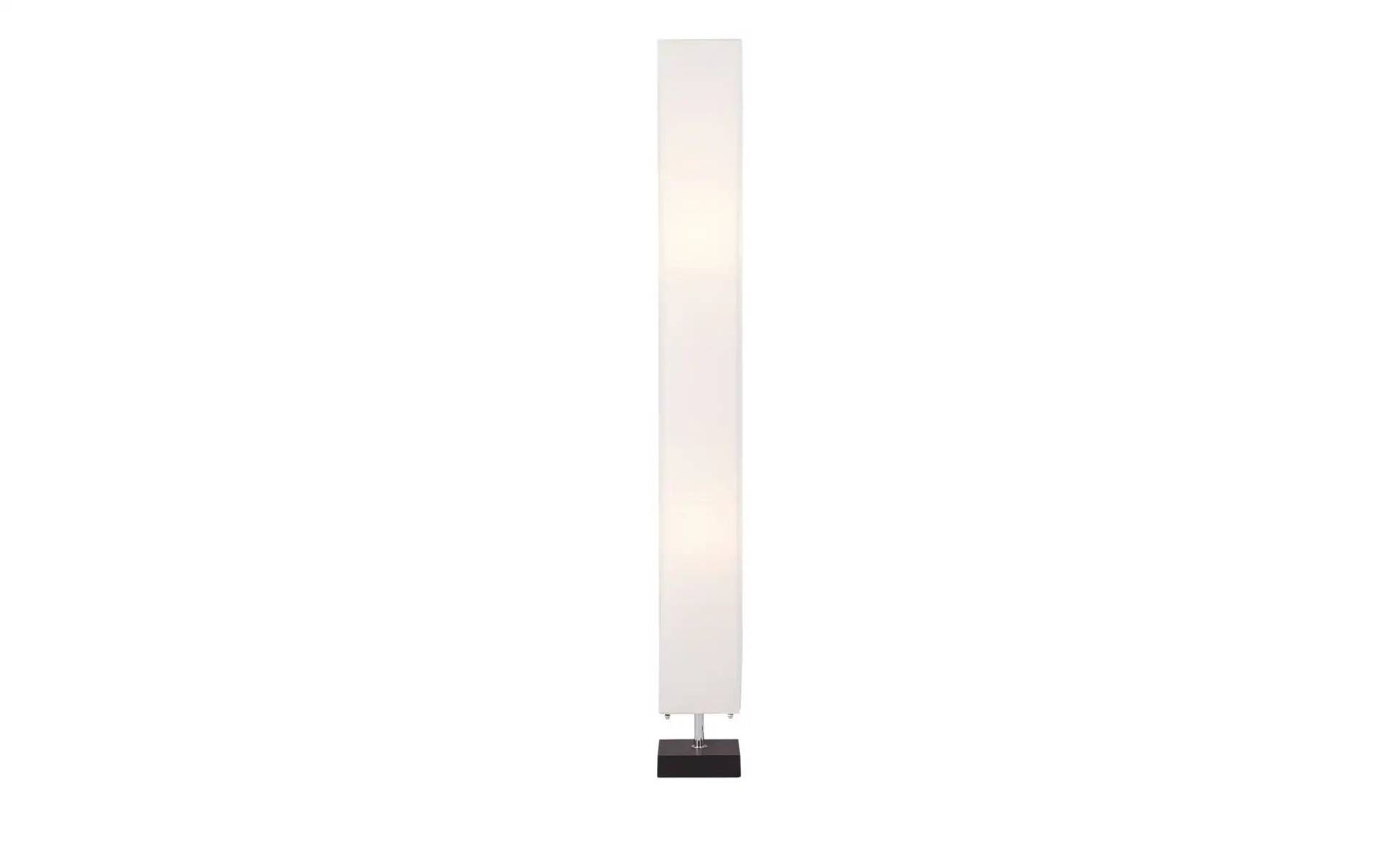 KHG Stehlampe mit weißem Papierschirm, Holzfuß ¦ weiß ¦ Maße (cm): B: 14 H: 113  Ø: 14 Lampen & Leuchten > Stehlampen - Höffner
