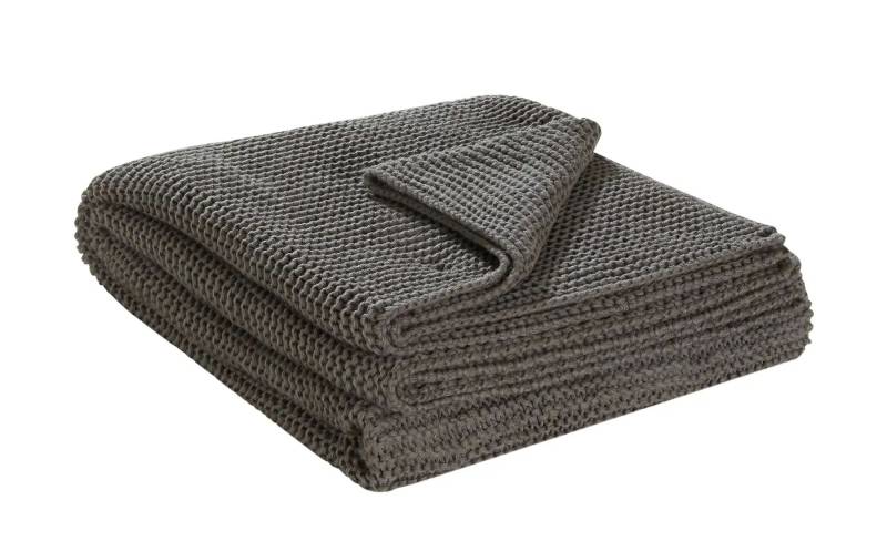 HOME STORY Strick Plaid  Svea ¦ grau ¦ Maße (cm): B: 130 Heimtextilien > Kuscheldecken - Möbel Kraft