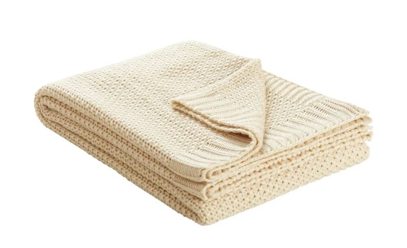 como Strickplaid  Lynn ¦ beige ¦ Maße (cm): B: 130 Heimtextilien > Kuscheldecken - Möbel Kraft