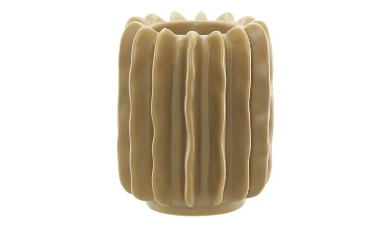HOME STORY Teelichthalter   ¦ braun ¦ Steinzeug ¦ Maße (cm): H: 10  Ø: 8 Accessoires > Kerzen & Kerzenständer > Teelichthalter - Höffner