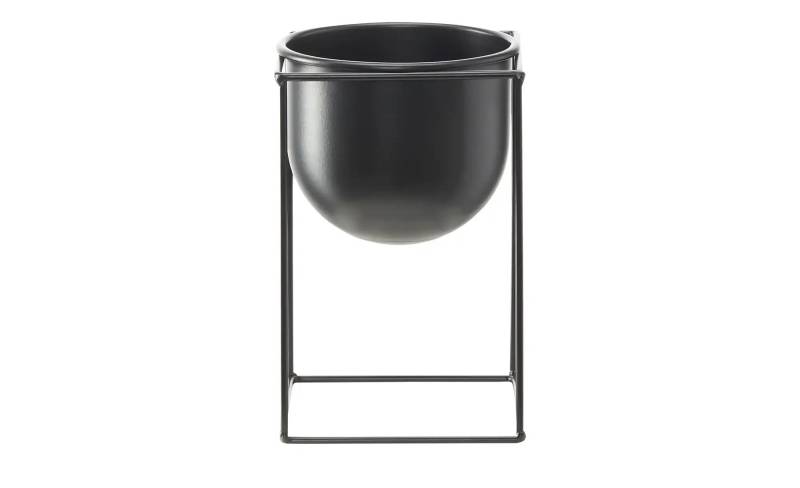 HOME STORY Übertopf auf Metallgestell   ¦ schwarz ¦ Eisen ¦ Maße (cm): B: 13 H: 20 T: 13.0 Accessoires > Dekoartikel - Höffner