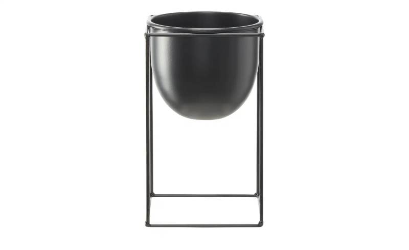 HOME STORY Übertopf auf Metallgestell   ¦ schwarz ¦ Eisen ¦ Maße (cm): B: 15 H: 25 T: 15.0 Accessoires > Dekoartikel - Höffner