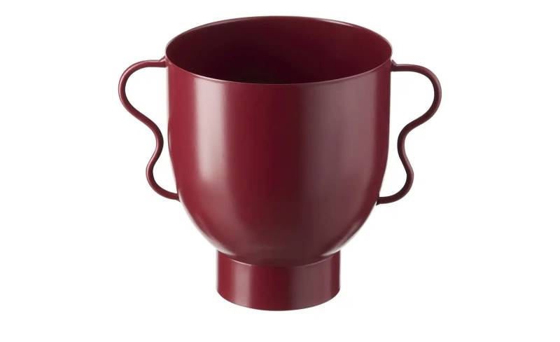 HOME STORY Übertopf   ¦ rot ¦ Eisen ¦ Maße (cm): H: 16  Ø: 20 Accessoires > Dekoartikel - Höffner