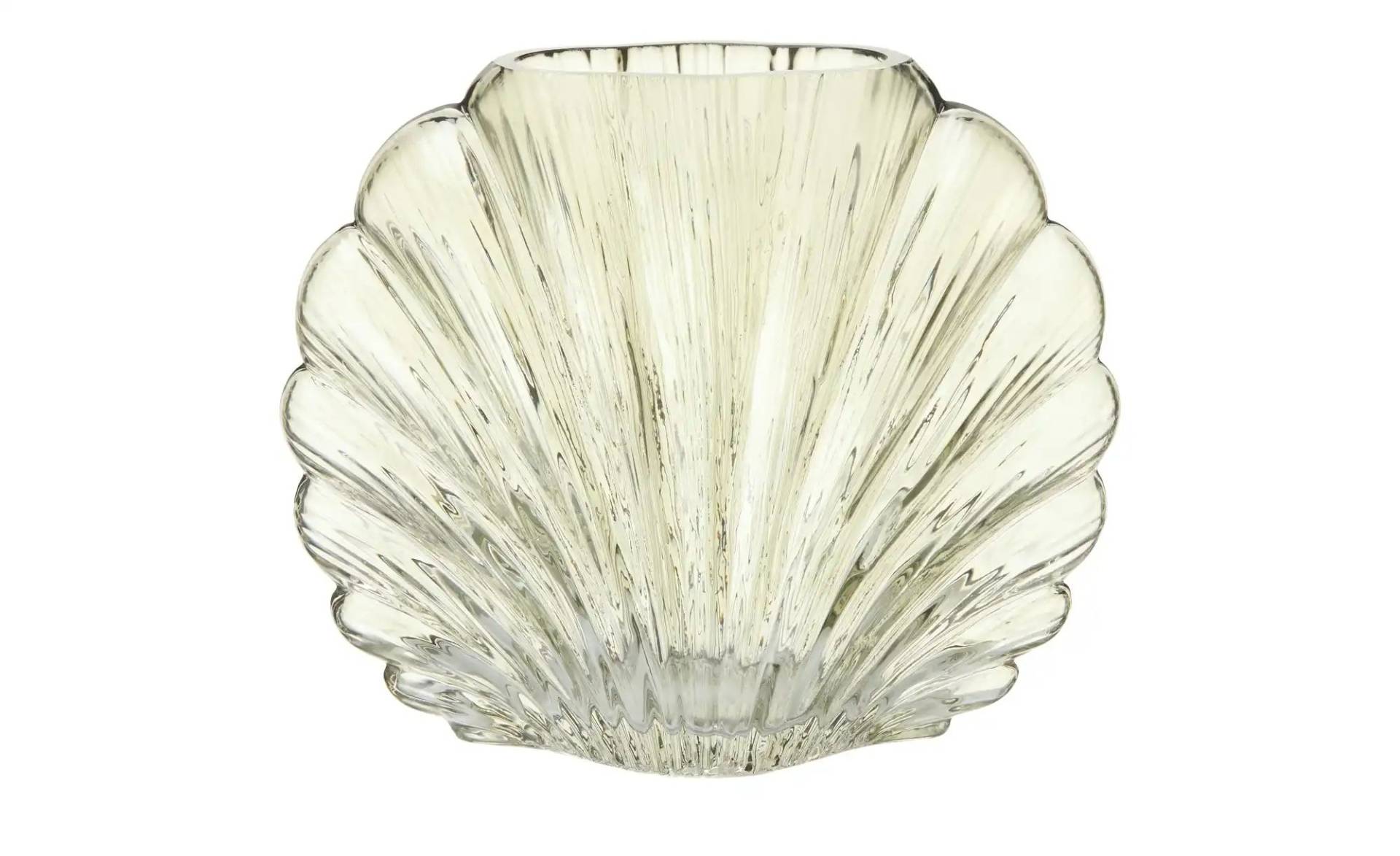 HOME STORY Vase Muschel   ¦ braun ¦ Glas ¦ Maße (cm): B: 9,3 H: 14,2 Dekoration > Vasen - Möbel Kraft