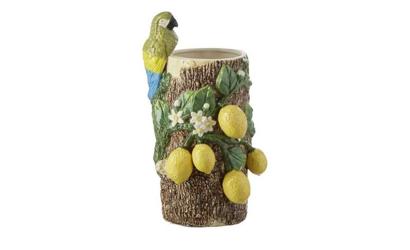 HOME STORY Vase Papagei   ¦ mehrfarbig ¦ Dolomite ¦ Maße (cm): B: 19 H: 33,2 T: 17.4 Accessoires > Vasen - Höffner