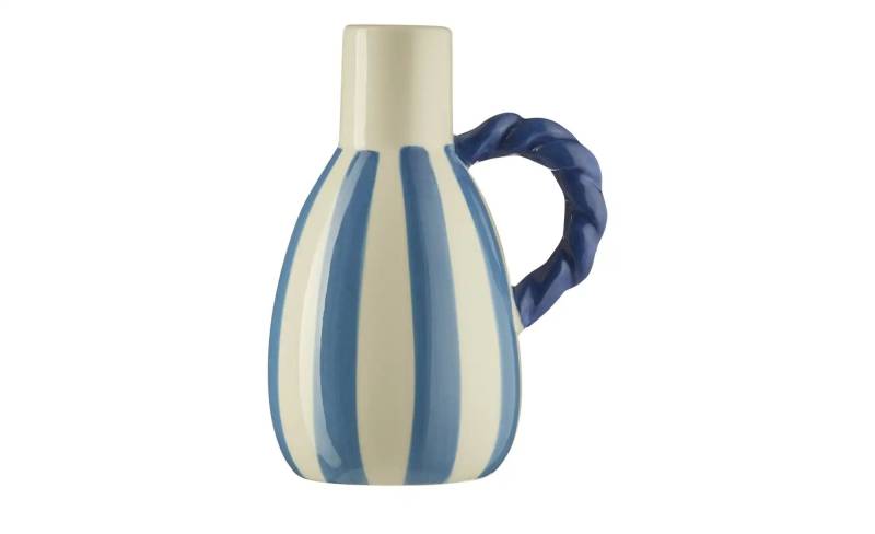 HOME STORY Vase   ¦ blau ¦ Steingut ¦ Maße (cm): B: 9 H: 16,5 Accessoires > Vasen - Höffner