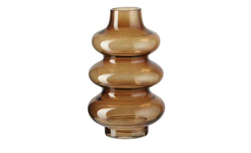 HOME STORY Vase   ¦ braun ¦ Glas ¦ Maße (cm): H: 25  Ø: 15.5 Dekoration > Vasen - Möbel Kraft