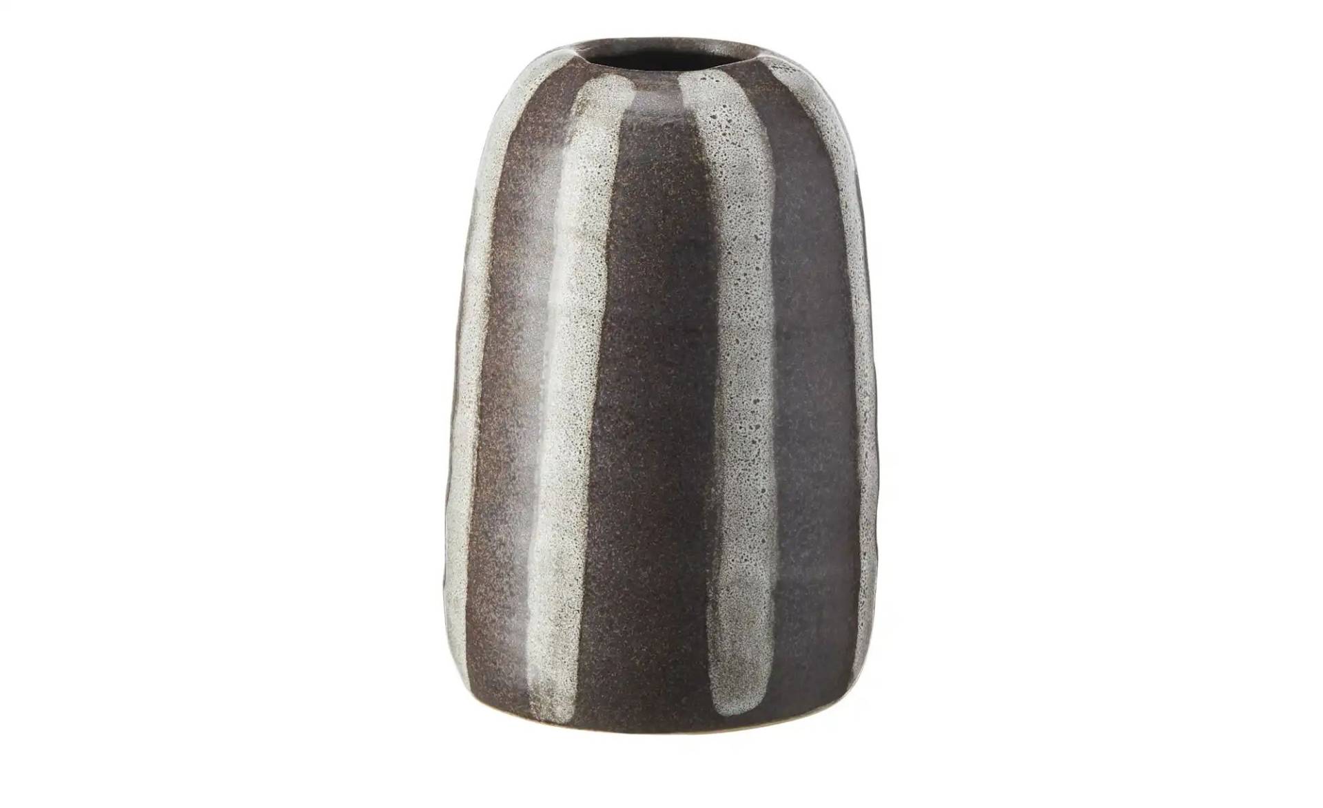 HOME STORY Vase   ¦ braun ¦ Steinzeug ¦ Maße (cm): H: 18,5  Ø: 12.5 Dekoration > Vasen - Möbel Kraft