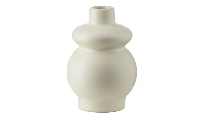 HOME STORY Vase   ¦ creme ¦ Steingut ¦ Maße (cm): B: 8 H: 12 Accessoires > Vasen - Höffner