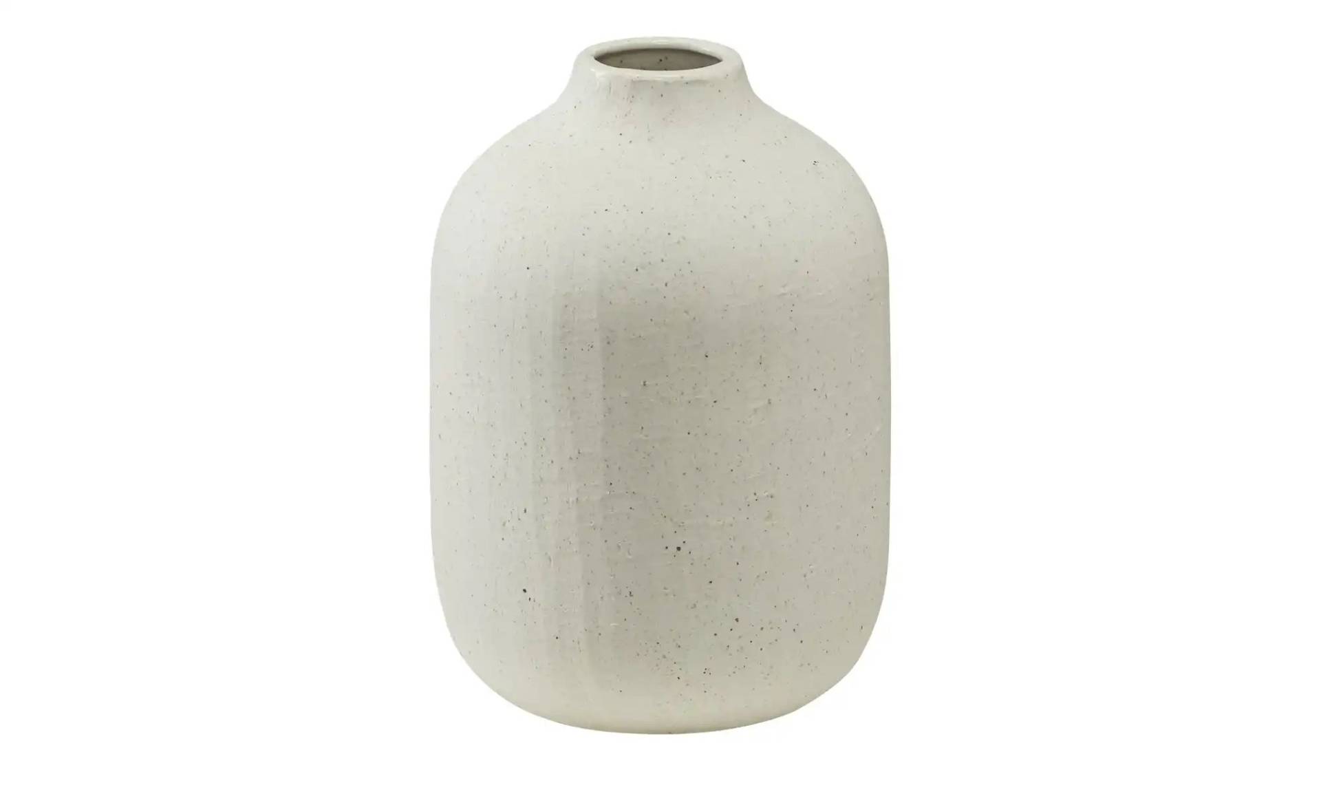 HOME STORY Vase   ¦ creme ¦ Steingut ¦ Maße (cm): H: 20  Ø: 14.3 Accessoires > Vasen - Höffner