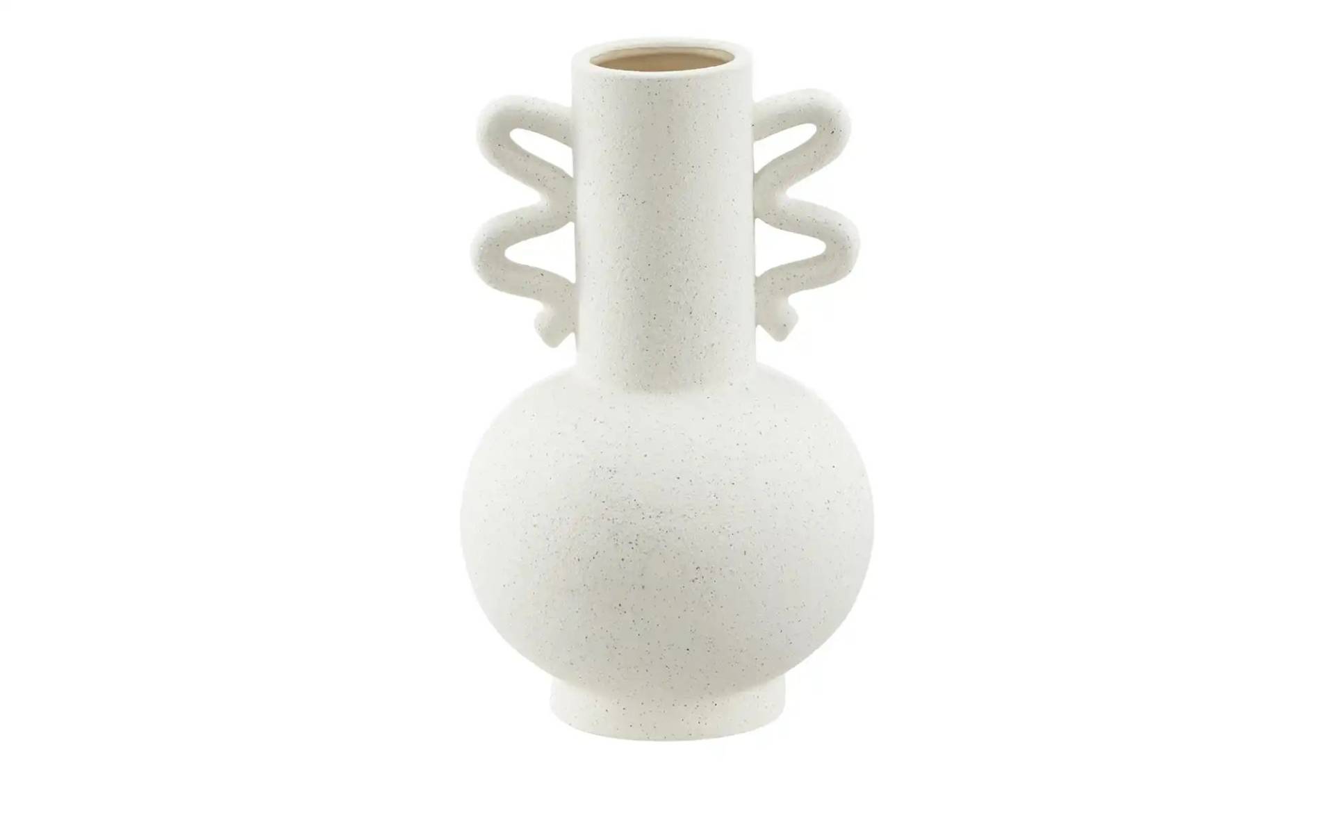HOME STORY Vase   ¦ creme ¦ Steinzeug ¦ Maße (cm): B: 14 H: 23,5 Accessoires > Vasen - Höffner