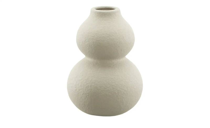 HOME STORY Vase   ¦ creme ¦ Steinzeug ¦ Maße (cm): H: 11,5  Ø: 8.3 Accessoires > Vasen - Höffner