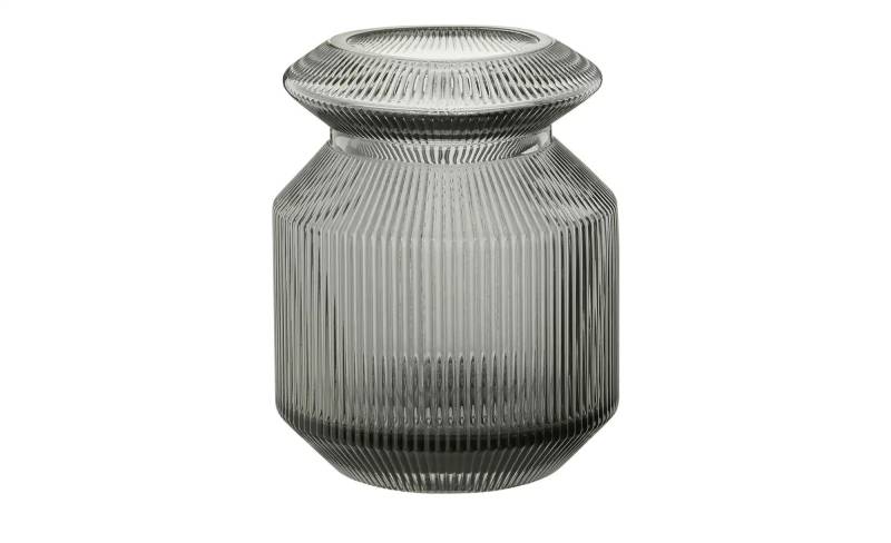 HOME STORY Vase   ¦ grau ¦ Glas ¦ Maße (cm): B: 12 H: 16 Accessoires > Vasen - Höffner