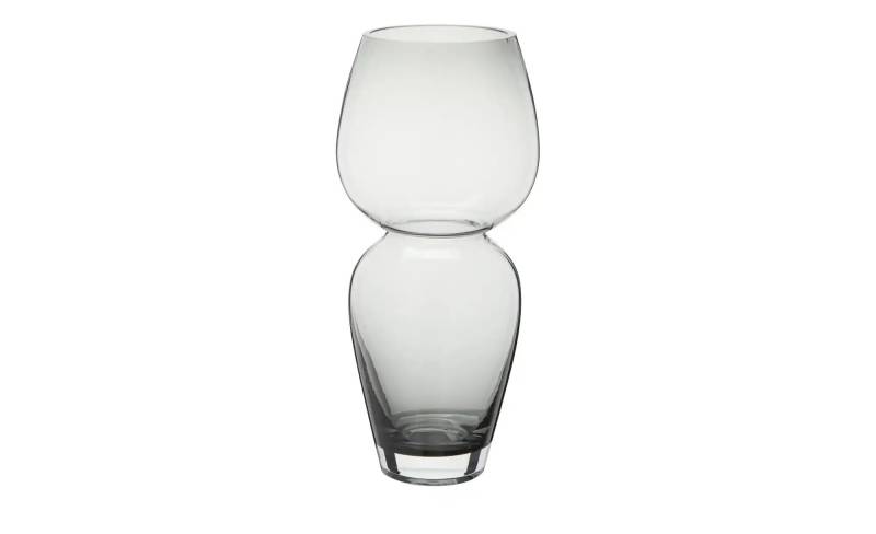 HOME STORY Vase   ¦ grau ¦ Glas ¦ Maße (cm): B: 15 H: 34 Dekoration > Vasen - Möbel Kraft
