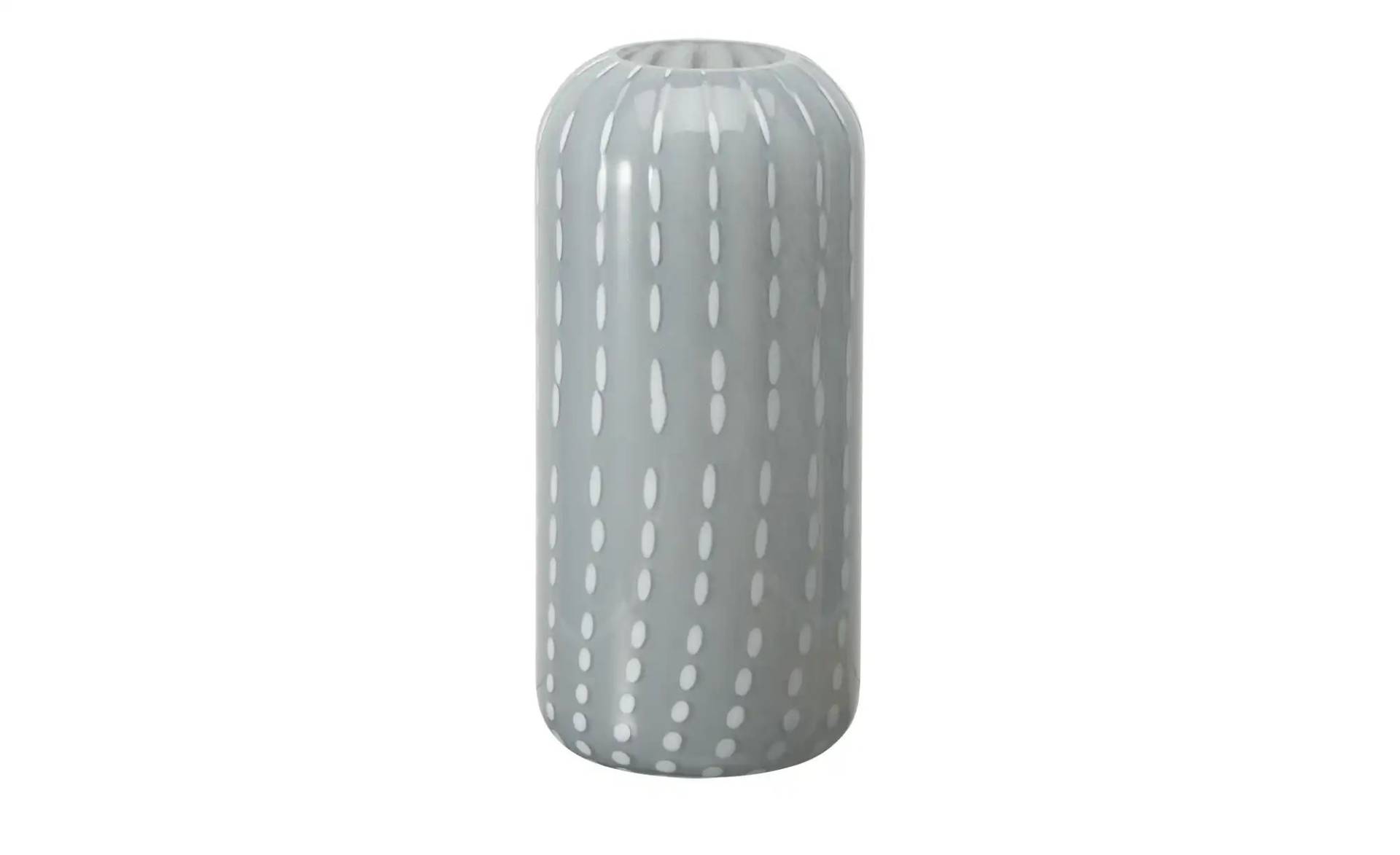 HOME STORY Vase   ¦ grau ¦ Glas ¦ Maße (cm): H: 33  Ø: 15.0 Dekoration > Vasen - Möbel Kraft