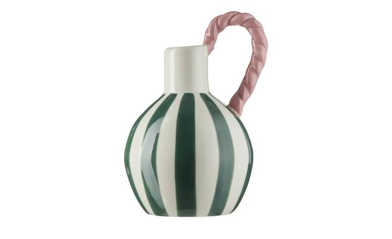 HOME STORY Vase   ¦ grün ¦ Steingut ¦ Maße (cm): B: 12,9 H: 20,3 Accessoires > Vasen - Höffner