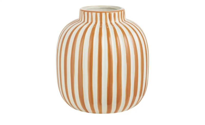 HOME STORY Vase   ¦ orange ¦ Dolomite ¦ Maße (cm): H: 20,5  Ø: 19 Accessoires > Vasen - Höffner