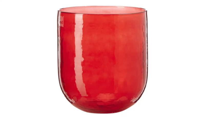 HOME STORY Vase   ¦ rot ¦ Glas ¦ Maße (cm): B: 8 H: 24 Dekoration > Vasen - Möbel Kraft