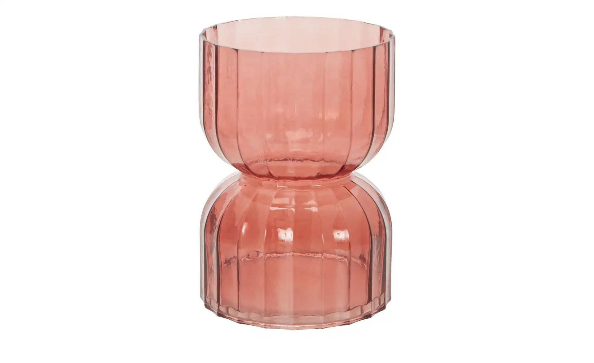 HOME STORY Vase   ¦ rot ¦ Glas ¦ Maße (cm): H: 22,5  Ø: 16.0 Dekoration > Vasen - Möbel Kraft