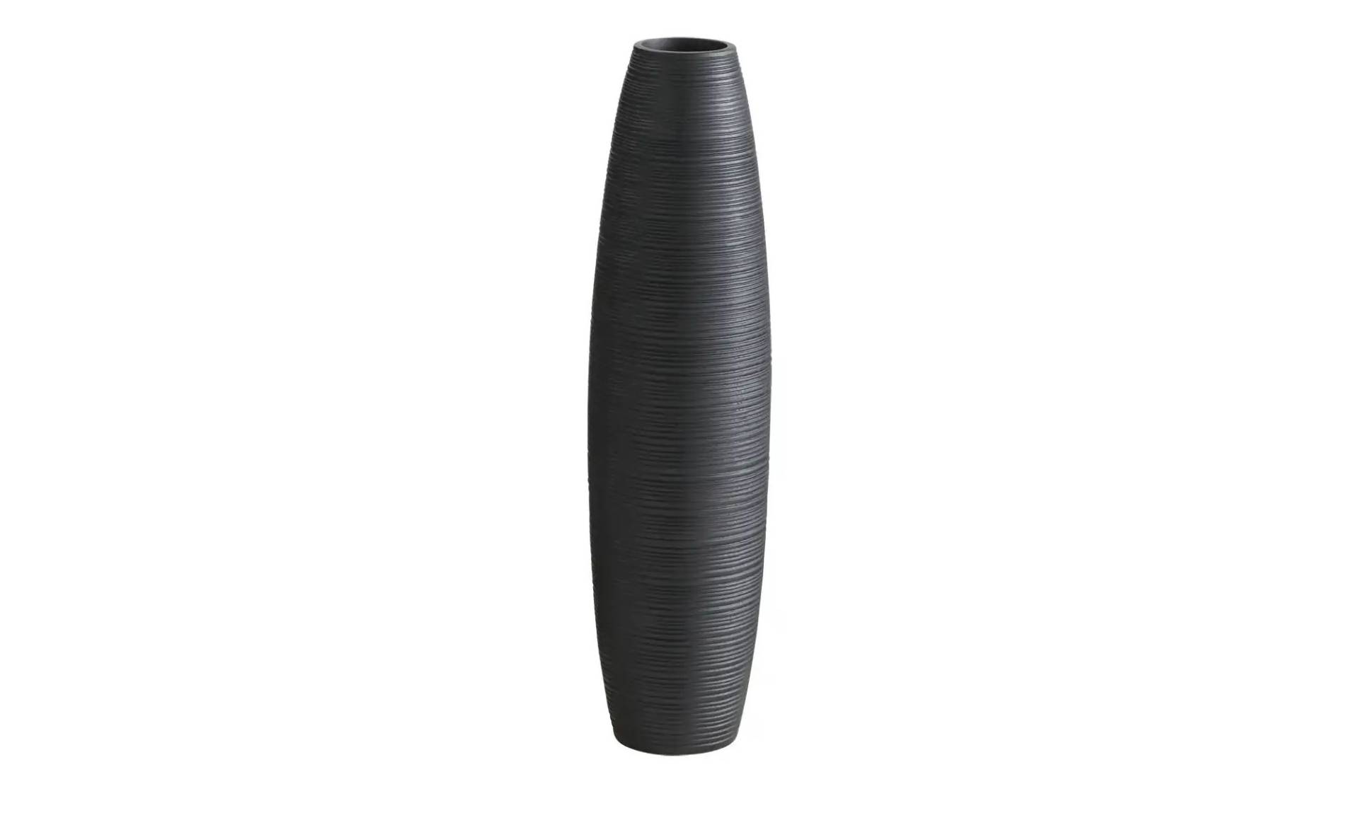 HOME STORY Vase   ¦ schwarz ¦ Polyresin (Kunstharz) ¦ Maße (cm): H: 65  Ø: 17.0 Dekoration > Vasen - Möbel Kraft