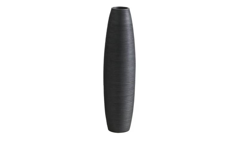 HOME STORY Vase   ¦ schwarz ¦ Polyresin (Kunstharz) ¦ Maße (cm): H: 65  Ø: 17.0 Dekoration > Vasen - Möbel Kraft