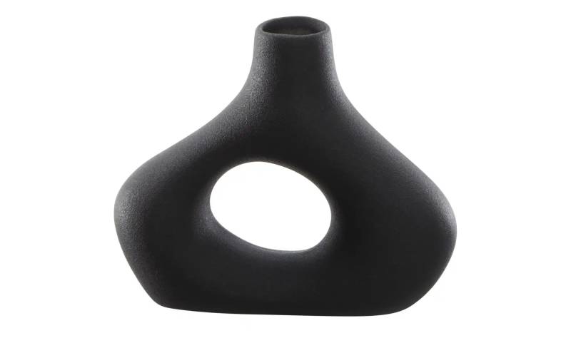 HOME STORY Vase   ¦ schwarz ¦ Porzellan ¦ Maße (cm): B: 5 H: 13,7 Accessoires > Vasen - Höffner