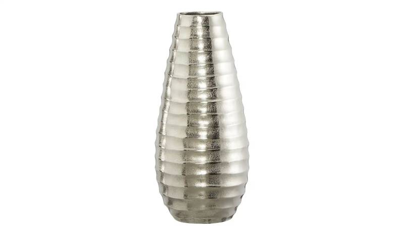 HOME STORY Vase   ¦ silber ¦ Aluminium ¦ Maße (cm): H: 46  Ø: 21 Accessoires > Vasen - Höffner
