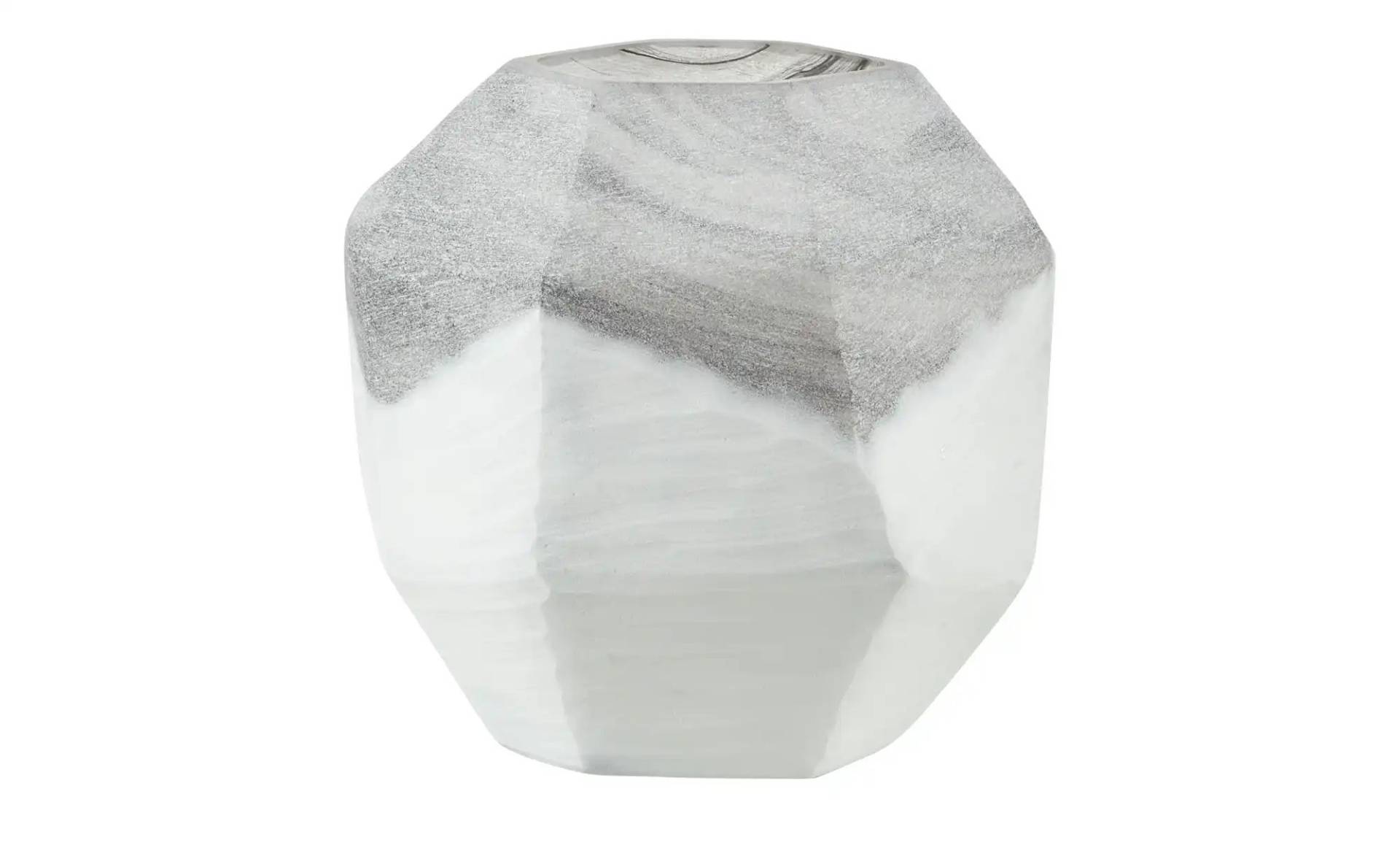 HOME STORY Vase   ¦ weiß ¦ Glas ¦ Maße (cm): B: 18 H: 17 T: 16.0 Dekoration > Vasen - Möbel Kraft