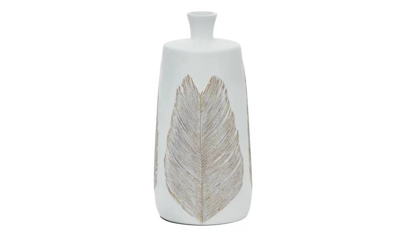 HOME STORY Vase   ¦ weiß ¦ Polyresin (Kunstharz) ¦ Maße (cm): H: 37  Ø: 18.0 Dekoration > Vasen - Möbel Kraft