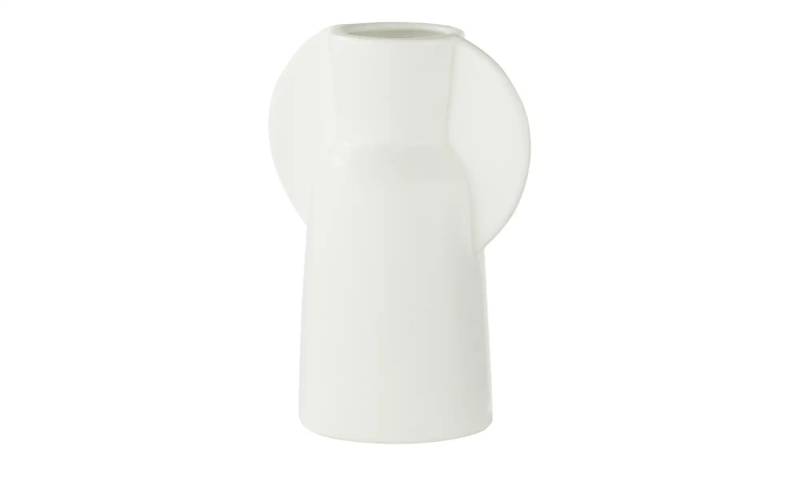 HOME STORY Vase   ¦ weiß ¦ Porzellan ¦ Maße (cm): B: 7,5 H: 15,5 Accessoires > Vasen - Höffner