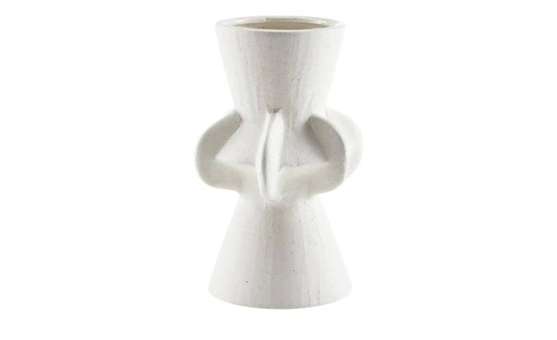 HOME STORY Vase   ¦ weiß ¦ Steinzeug ¦ Maße (cm): B: 13,5 H: 22,7 Accessoires > Vasen - Höffner