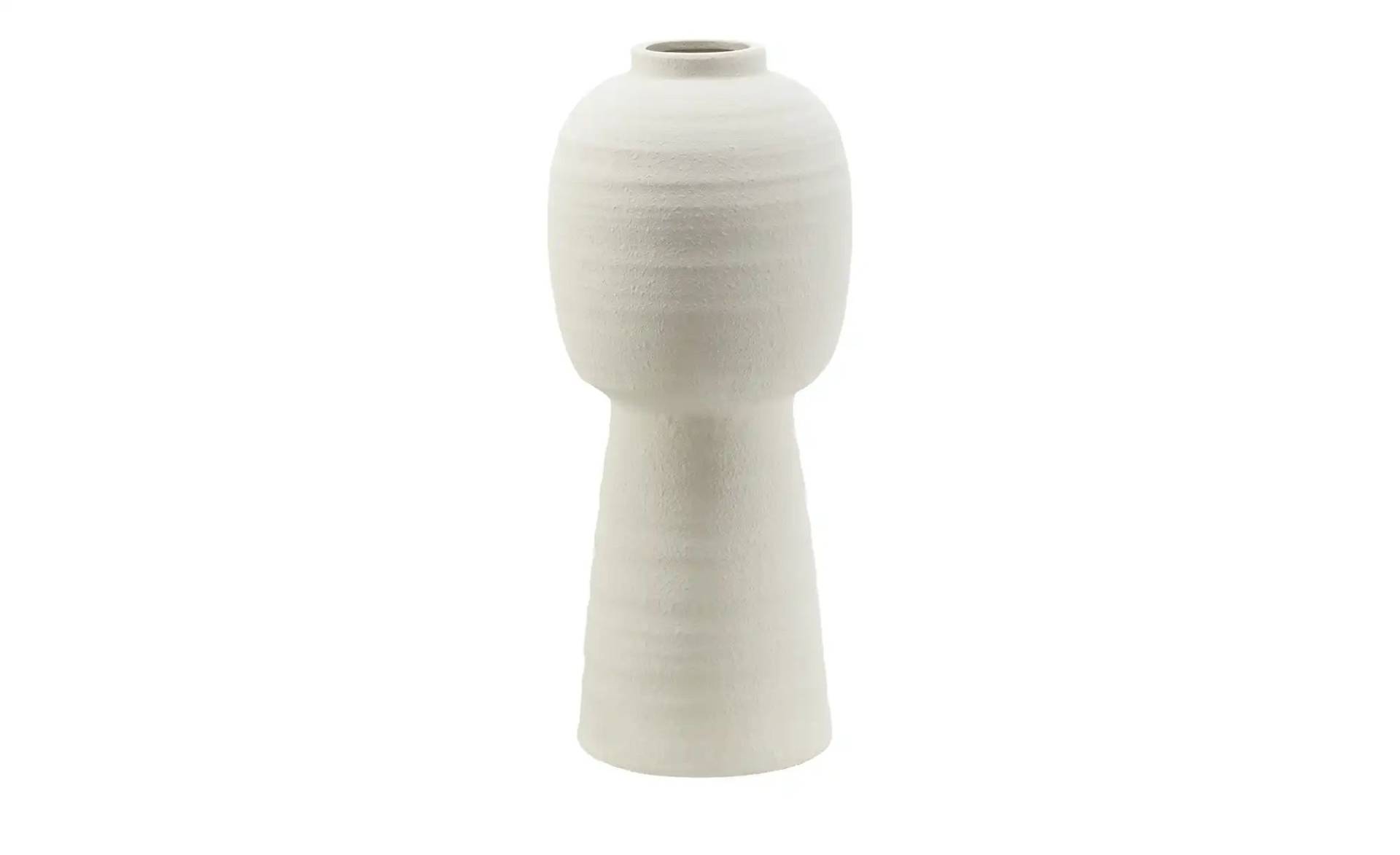 HOME STORY Vase   ¦ weiß ¦ Terracotta ¦ Maße (cm): H: 50  Ø: 21.5 Dekoration > Vasen - Möbel Kraft