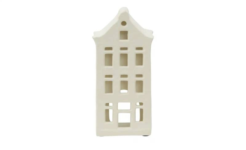 HOME STORY Windlicht Haus   ¦ creme ¦ Aluminium ¦ Maße (cm): B: 10 H: 20,5 T: 6.5 Dekoration > Laternen & Windlichter - Möbel Kraft