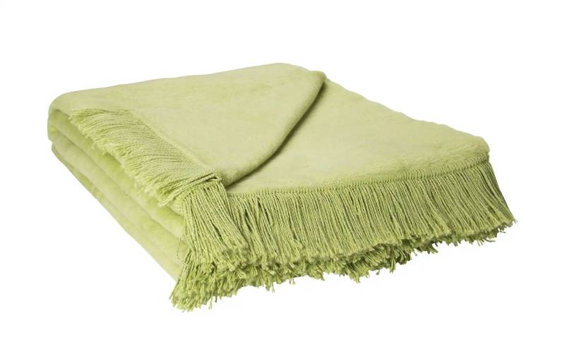 como Wohndecke mit Fransen  Sophia ¦ grün ¦ Maße (cm): B: 150 Heimtextilien > Kuscheldecken - Möbel Kraft
