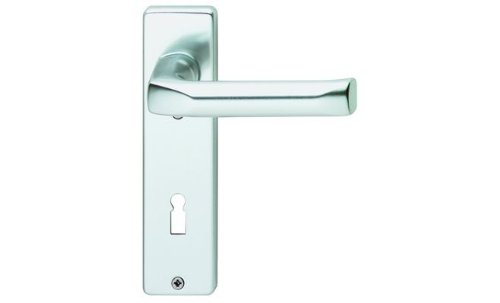 HOPPE Kurzschild Türdrückergarnitur für den Wohnbereich Aluminium silber eloxiert London 113/202KP BB - Garnitur HOPPE Kurzschild Türdrückergarnitur für den Wohnbereich Aluminium silber eloxiert London 113/202KP BB - Garnitur von HOPPE