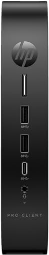 HP Inc HP Pro t550 - Thin Client - USFF - 1 x Celeron J6412 / 2 GHz - RAM 4 GB - Flash 32 GB - eMMC - UHD Graphics - GigE - Igel OS - Monitor: Keine - Tastatur: Deutsche Marke von HP Inc