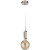 Hängelampe Aluminium in Silber E27 Ø10 cm Vintage von 121004