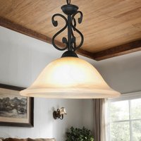 Hängelampe DOROTHEA Alabaster Glas Metall Landhaus von Easylight